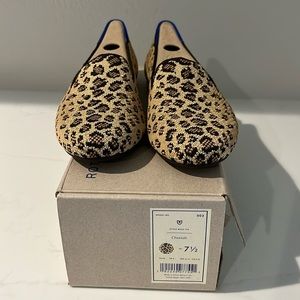 New with box Rothy flats . Cheetah